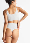 Cotton Seamless Shaping Thong from Yummie in Cotton Seamless Shaping Thong - 8