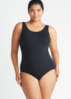 Ruby Shaping Full Back Bodysuit - Cotton Seamless from Yummie in Black - 1