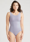 Ruby Shaping Full Back Bodysuit - Cotton Seamless from Yummie in Dapple Grey - 1