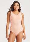 Ruby Shaping Full Back Bodysuit - Cotton Seamless from Yummie in English Rose - 3