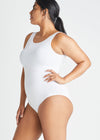 Ruby Shaping Full Back Bodysuit - Cotton Seamless from Yummie in White - 3