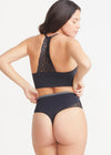 Ultralight Shaping Thong with Lace - Seamless from Yummie in Black Lace - 3