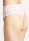 Ultralight Shaping Thong with Lace - Seamless from Yummie in Ultralight Shaping Thong with Lace - Seamless - 4