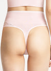 Ultralight Shaping Thong with Lace - Seamless from Yummie in Ultralight Shaping Thong with Lace - Seamless - 6