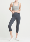 Morgan Seamless Cropped Capri Shaping Legging from Yummie in Asphalt - 1