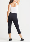 Morgan Seamless Cropped Capri Shaping Legging from Yummie in Black - 4