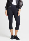 Morgan Seamless Cropped Capri Shaping Legging from Yummie in Black - 1