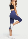 Morgan Seamless Cropped Capri Shaping Legging from Yummie in Deep Cobalt - 2