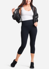 Morgan Seamless Cropped Capri Shaping Legging from Yummie in Morgan Seamless Cropped Capri Shaping Legging - 5