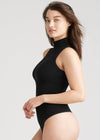 Kinsley Mock Neck Shaping Thong Bodysuit - Outlast® Seamless from Yummie in Black - 4