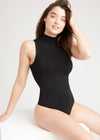 Kinsley Mock Neck Shaping Thong Bodysuit - Outlast® Seamless from Yummie in Black - 1