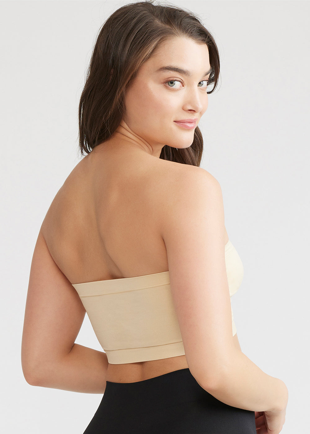 Bolayu Women's Strapless Bandeau Bra Strapless Bralette Seamless Bandeau  Stretchy Bandeau Tube Top Bra, Beige, Medium : : Clothing, Shoes &  Accessories