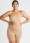 Bria Comfortably Curved Smoothing Short - Seamless from Yummie in Almond - 6