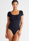 Anette Shaping Thong Bodysuit - Cotton Seamless from Yummie in Black - 5