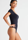 Anette Shaping Thong Bodysuit - Cotton Seamless from Yummie in Anette Shaping Thong Bodysuit - Cotton Seamless - 9