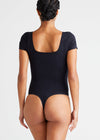 Anette Shaping Thong Bodysuit - Cotton Seamless from Yummie in Black - 8