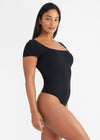 Anette Shaping Thong Bodysuit - Cotton Seamless from Yummie in Black - 3