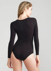 Long Sleeve Shaping Bodysuit - Cotton Seamless from Yummie in Long Sleeve Shaping Bodysuit - Cotton Seamless - 9