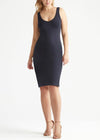 2-Way Smoothing Dress with Side Slits from Yummie in 2-Way Smoothing Dress with Side Slits - 1