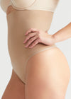 Seamless Solutions - High Waist Shaping Thong from Yummie in Almond - 1