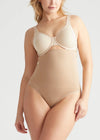 Seamless Solutions - High Waist Shaping Thong from Yummie in Almond - 2