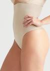 Seamless Solutions - High Waist Shaping Thong from Yummie in Nude - 1