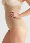 Seamless Solutions - High Waist Shaping Brief from Yummie in Almond - 4