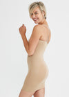 Bustless Zoned Shaping Slip with Adjustable Straps from Yummie in Almond - 2