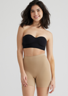 Seamless Solutions - Mid Waist Shaping Short w/ Rear Shaping from Yummie in Almond - 2