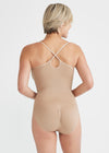 Bella Convertible V-Neck Shaping Bodysuit - Seamless from Yummie in Almond - 5