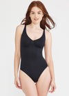 Bella Convertible V-Neck Shaping Bodysuit - Seamless from Yummie in Black - 1