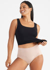 Joy Cotton Shaping Brief - Seamless from Yummie in Almond - 3