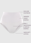 Joy Cotton Shaping Brief - Seamless from Yummie in White - 2