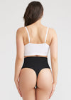 Alex Cotton Shaping Thong - Seamless from Yummie in Black - 3