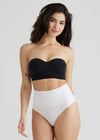 Alex Cotton Shaping Thong - Seamless from Yummie in White - 2