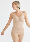 Sadie Shaping Tank w/ Removable Pads from Yummie in Almond - 1