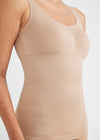 Sadie Shaping Tank w/ Removable Pads from Yummie in Almond - 4