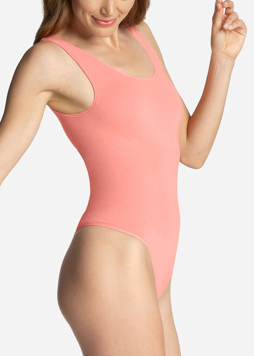 Smoothing Thong Bodysuit - Powder pink - Ladies