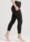 Gloria 7/8 Ankle Shaping Legging with Pockets - Cotton Stretch from Yummie in Black - 8