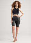 Faux Leather Shaping Biker Short from Yummie in Faux Leather Shaping Biker Short - 6