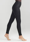 Stretch and Shine Faux Leather Shaping Legging from Yummie in Black - 2