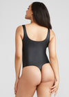 Rome Shaping Thong Bodysuit - Faux Leather from Yummie in Rome Shaping Thong Bodysuit - Faux Leather - 13